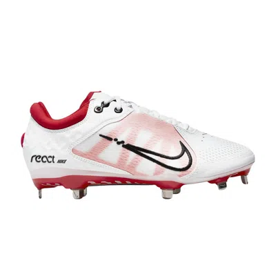 NIKE WMNS HYPERDIAMOND 4 ELITE 'WHITE UNIVERSITY RED'