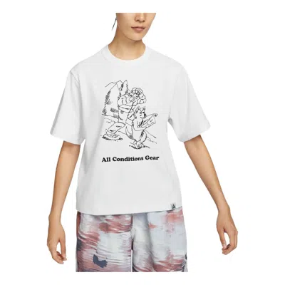 NIKE (WMNS) Nike ACG Graphic Oversized T-Shirt Asia Sizing 'White'