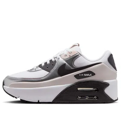 NIKE (WMNS) Nike Air Max 90 LV8 'White Metallic Silver Black'