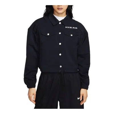 NIKE (WMNS) Nike Air Modest Cropped Woven Jacket Asia Sizing 'Black White'