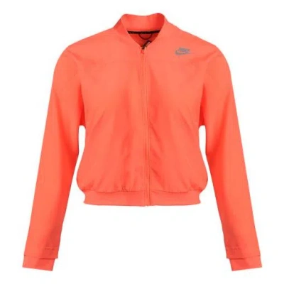 NIKE (WMNS) Nike Air Woven Quick Dry Reflective Logo Jacket 'Bright Orange'