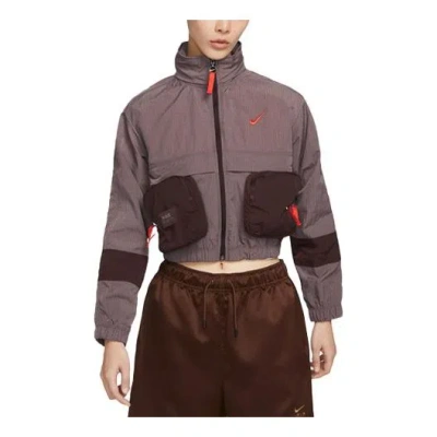 NIKE (WMNS) Nike AS NSW City Utility Woven Jacket 'Burgundy'