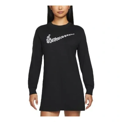 NIKE (WMNS) Nike AS W Nike Sportswear LS DRESS SPRT DAISY Black