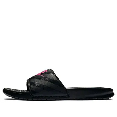 NIKE (WMNS) Nike Benassi JDI 'Black Vivid Pink'