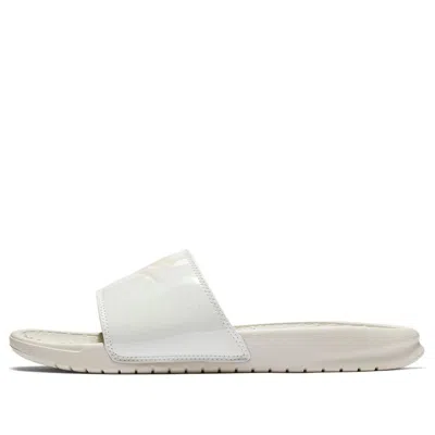 NIKE (WMNS) Nike Benassi JDI Print Fashion Pink White Slippers 'White Pink'