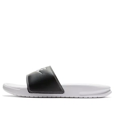 NIKE (WMNS) Nike Benassi Slide Just Do It Pack White (W) 'Black White'