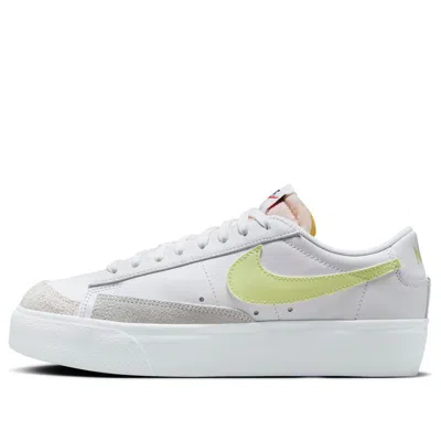 NIKE (WMNS) Nike Blazer Low Platform 'White Life Lime'