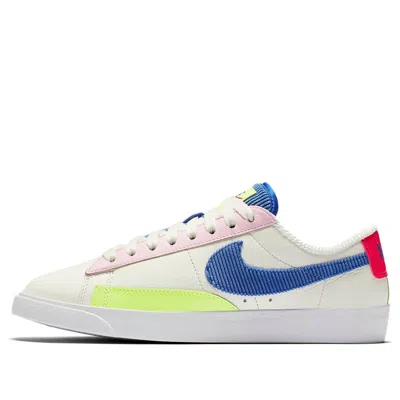 NIKE (WMNS) Nike 'S Blazer Low Sail/Racer Blue-Arctic Pink