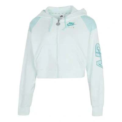 NIKE (WMNS) Nike Casual Sports Short Knit Hooded Jacket Green