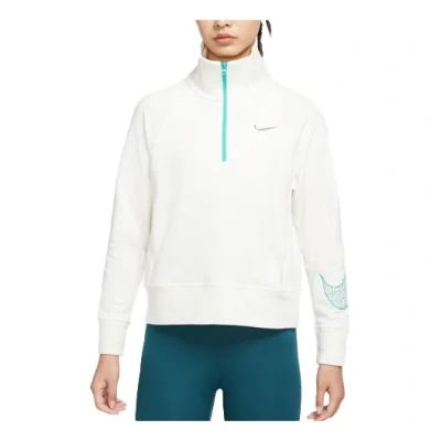 NIKE (WMNS) Nike CNY New Year's Edition Casual Sports Solid Color Half Zipper Stand Collar Hoodie Jacket 