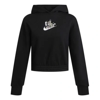 NIKE (WMNS) Nike Fleece Graphic Hoodie 'Black'