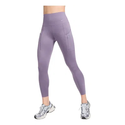 NIKE (WMNS) Nike Go Firm-Support High-Waisted 7/8 Leggings with Pockets Asia Sizing 'Purple'