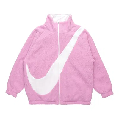 NIKE (WMNS) Nike Large Logo Casual Reversible Jacket Pink