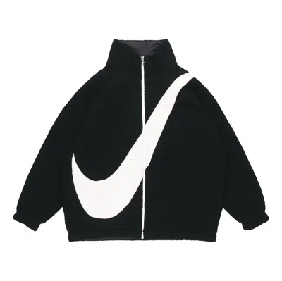 NIKE (WMNS) Nike Large Logo Reversible lamb's wool Jacket Black