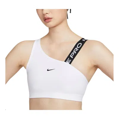 NIKE (WMNS) Nike Pro Swoosh Asymmetrical Medium-Support Padded Sports Bra Asia Sizing 'White'