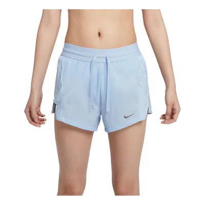 NIKE (WMNS) Nike Running Division Mid Rise 3inch Shorts Asia Sizing 'Light Armory Blue'
