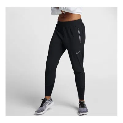NIKE (WMNS) Nike Small Logo Elastic Waistband Running Sports Long Pants Black