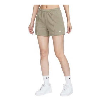 NIKE (WMNS) Nike Sportswear Chill Terry Mid-Rise 10cm French Terry Shorts Asia Sizing 'Light Army'