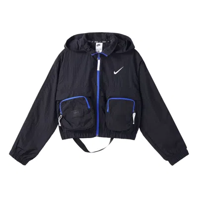 NIKE (WMNS) Nike Sportswear City Utility Woven Jacket 'Black Blue'