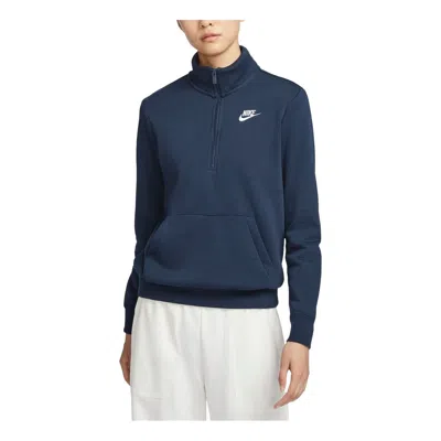 NIKE (WMNS) Nike Sportswear Club Fleece Track Jacket Asia Sizing 'Navy'