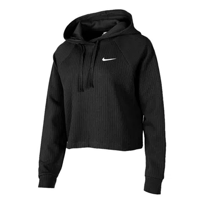 NIKE (WMNS) Nike Sportswear Cropped Hoodie 'Black White'