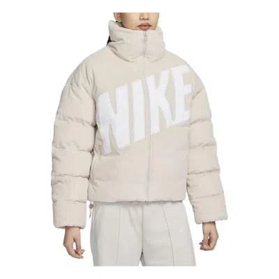 NIKE (WMNS) Nike Sportswear Essential Therma-FIT Oversized Corduroy Puffer 'Light Orewood Brown'