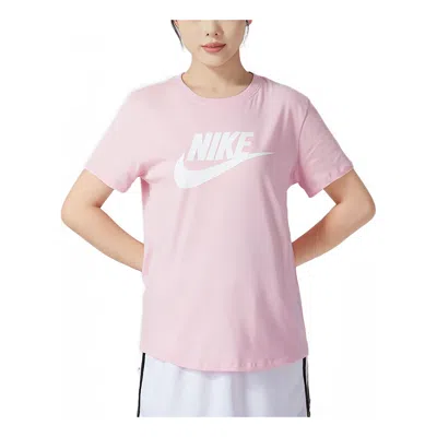 NIKE (WMNS) Nike Sportswear Essentials Logo T-Shirts 'Pink'