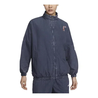 NIKE (WMNS) Nike Sportswear Essentials Woven Jacket Asia Sizing 'Thunder Blue'