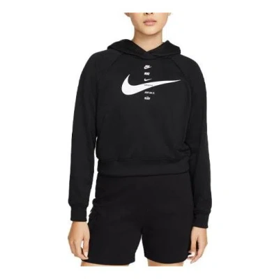 NIKE (WMNS) Nike Sportswear Full Logo Hoodie 'Black'