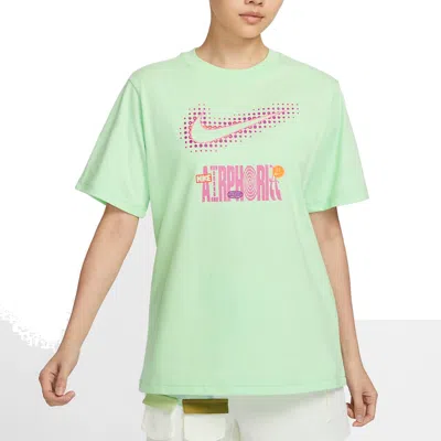 NIKE (WMNS) Nike Sportswear Graphic T-Shirt 'Green Pink'