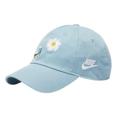 NIKE (WMNS) Nike Sportswear Heritage86 Smile Floral Hat Cap 'Blue'