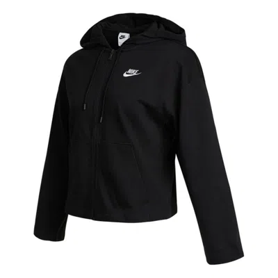 NIKE (WMNS) Nike Sportswear Jsy Fz Hoodie Jacket Black