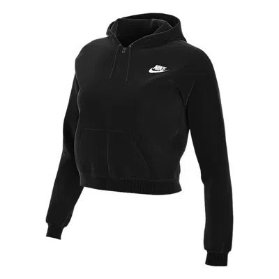 NIKE (WMNS) Nike Sportswear Logo Hoodie 'Black'