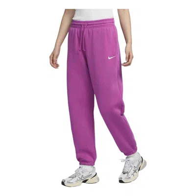 NIKE (WMNS) Nike Sportswear Phoenix Fleece High-Waisted Pants 'Hot Fuchsia'