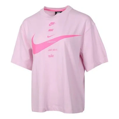 NIKE (WMNS) Nike Sportswear Short Sleeve Crop Tee 'Pink'