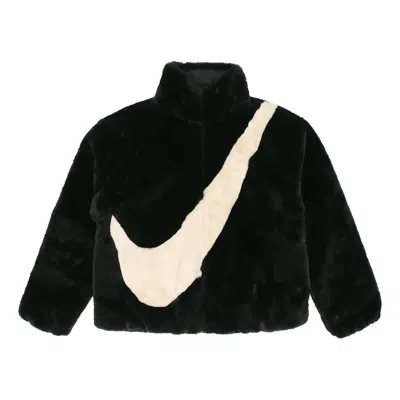 NIKE (WMNS) Nike Sportswear Swoosh Large Logo Stay Warm Lamb's Wool Stand Collar Jacket Autumn Asia Editi