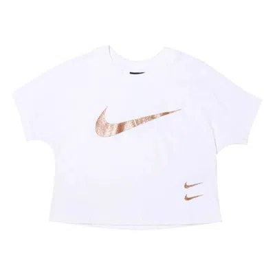 NIKE (WMNS) Nike Sportswear Swoosh Logo Short Sleeve 'White'