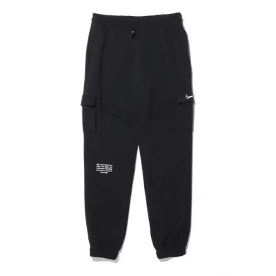 NIKE (WMNS) Nike Sportswear Swoosh Slim Fit Bundle Feet Sports Pants/Trousers/Joggers Black