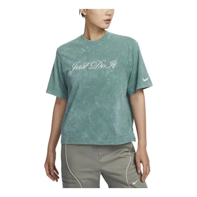 NIKE (WMNS) Nike Sportswear T-shirt Asia Sizing 'Washed Teal'