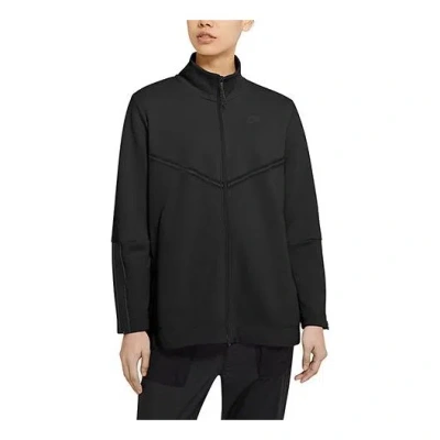 NIKE (WMNS) Nike Sportswear Tech Fleece Stand Collar Casual Cozy Black Jacket