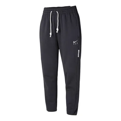 NIKE (WMNS) Nike Swoosh Fly Standard Issue Embroidery Logo Sports Trousers Black
