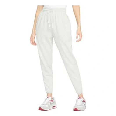 NIKE (WMNS) Nike Swoosh Fly Standard Issue Embroidery Logo Sports Trousers Grey