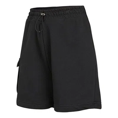 NIKE (WMNS) Nike Swsh Short Athleisure Casual Sports Breathable Drawstring Shorts Black