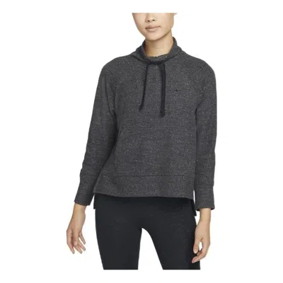 NIKE (WMNS) Nike Therma-fit Cowl Solid Color Casual Sports Long Sleeves Black Hoodie