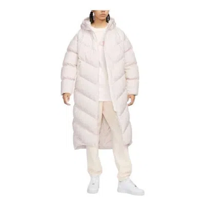 NIKE (WMNS) Nike THERMA-FIT Loose Casual Long Down Jacket 'Off White'