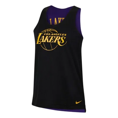 NIKE (WMNS) Nike x NBA LA Lakers Reversible Training Jersey 'Black Purple'