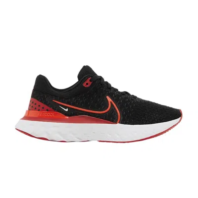NIKE WMNS REACT INFINITY RUN FLYKNIT 3 'BLACK UNIVERSITY RED'