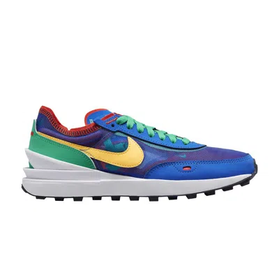 NIKE WMNS WAFFLE ONE 'GAME ROYAL CITRON GREEN'