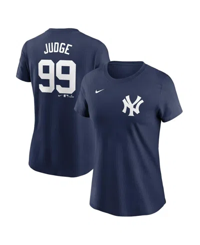 NIKE WOMEN'S AARON JUDGE NAVY NEW YORK YANKEES FUSE NAME NUMBER T-SHIRT