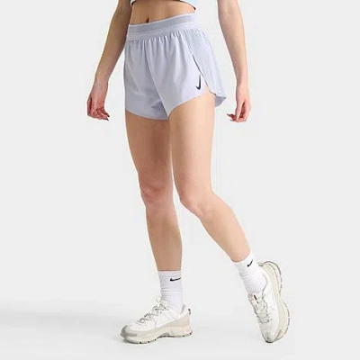 NIKE NIKE WOMEN'S AEROSWIFT DRI-FIT ADV MID-RISE 3 INCH BRIEF-LINED SHORTS